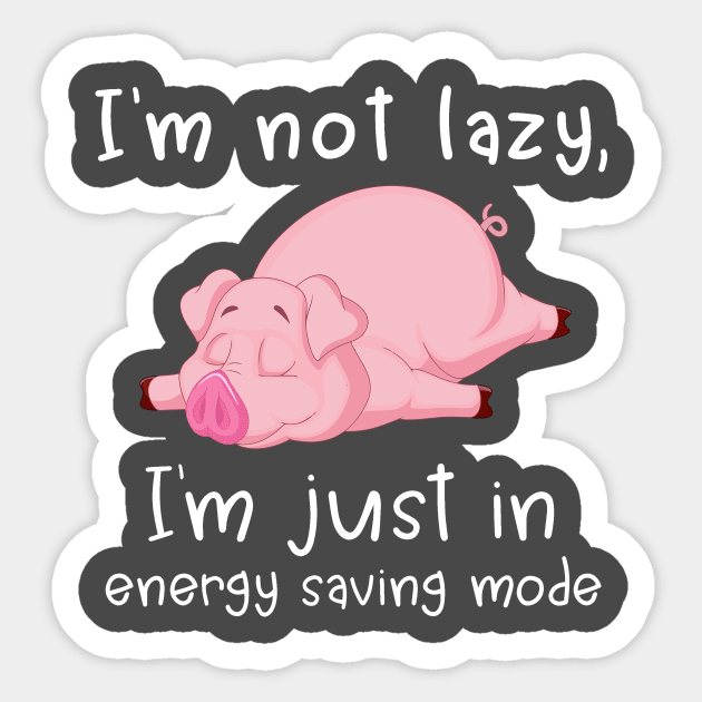 I', just in energy saving mode. Sticker by tonydale